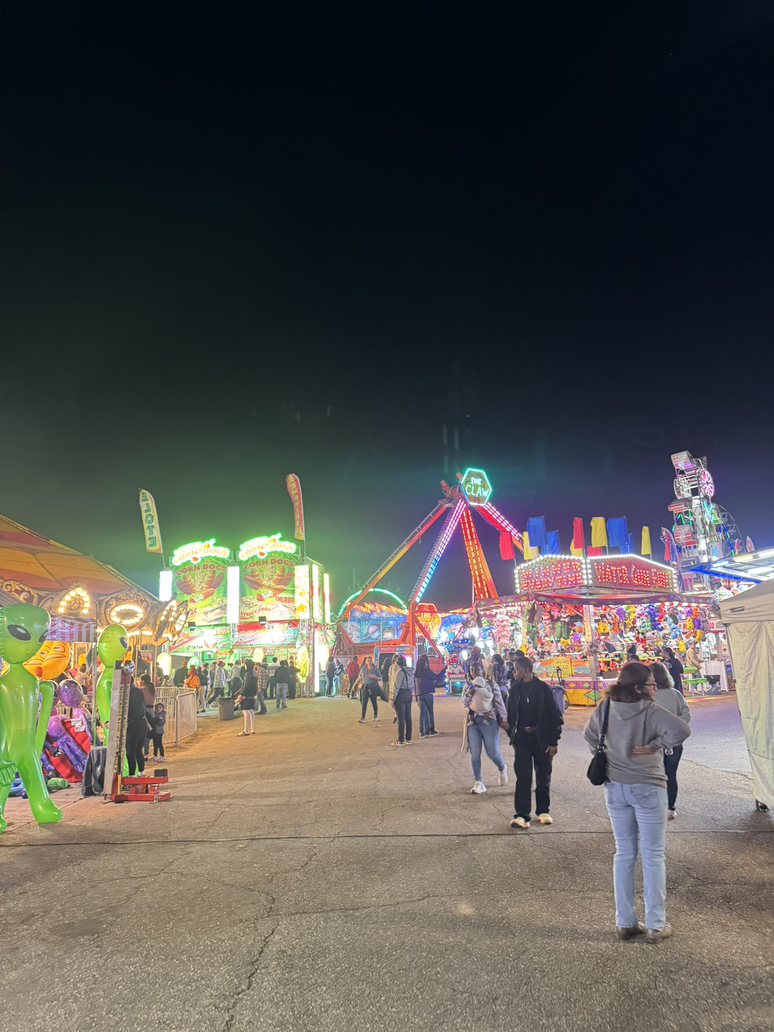North Florida Fair in Tallahassee at night